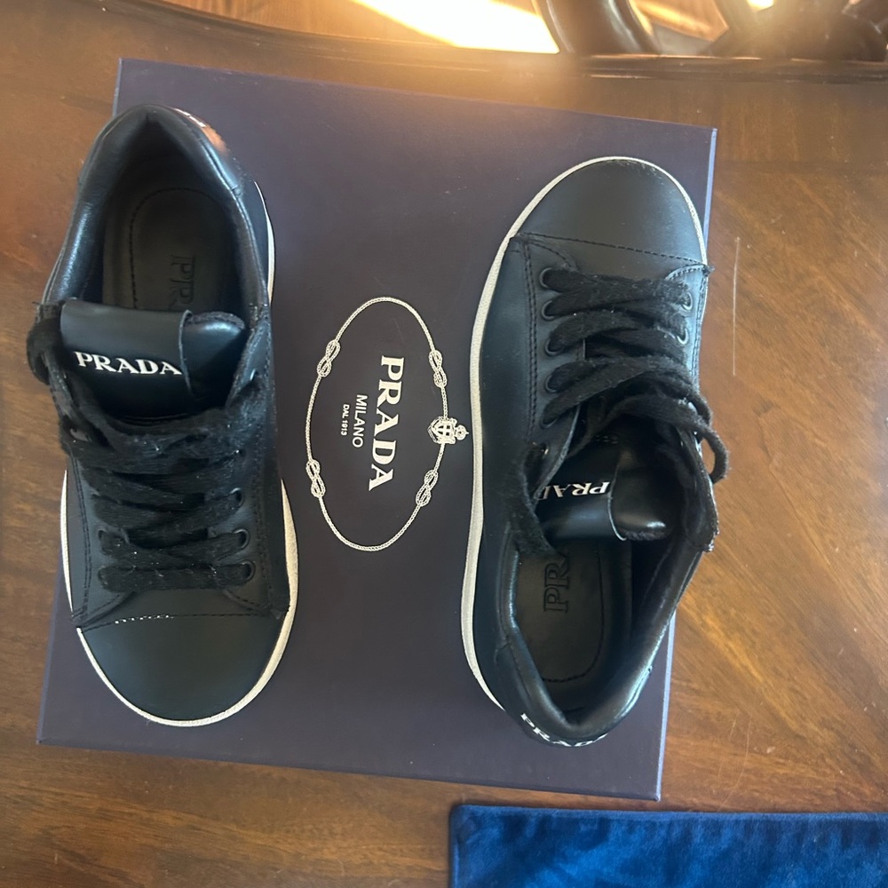 Prada Black Sneakers Modern Design